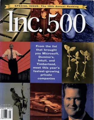 Inc. 500 Magazine Cover — 15th Annual Ranking, 1996